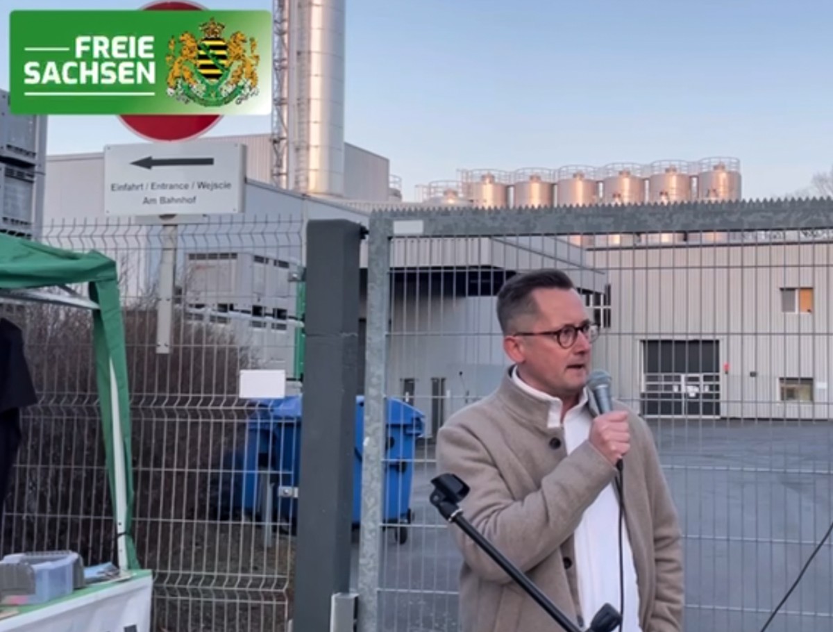 Quelle: Screenshot Social Media 2025 / Niesky Kundgebung gegen das Asylheim - Thomas Christgen