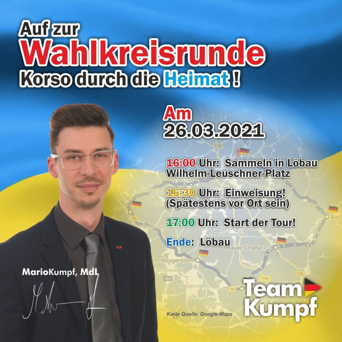 AfD Mario Kumpf Wahlkampf